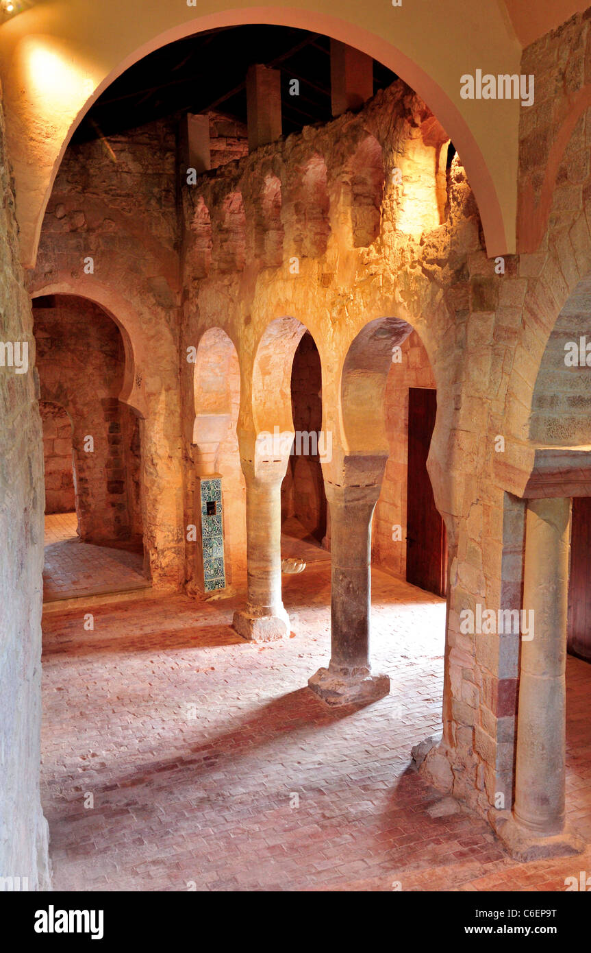 In Spagna, La Rioja: Mozarabo hall nel monastero di Suso a San Millan de la Cogolla Foto Stock
