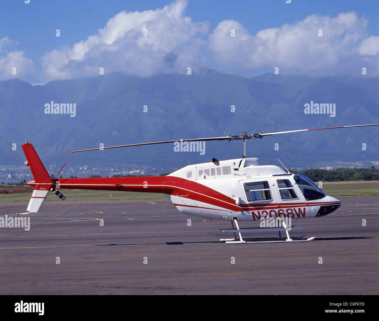 Maui sightseeing elicottero, Maui, Hawaii, Stati Uniti d'America Foto Stock