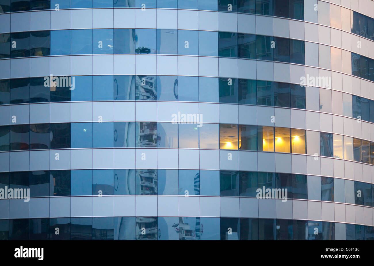 Uffici moderni e di edifici a Bangkok, in Thailandia Foto Stock