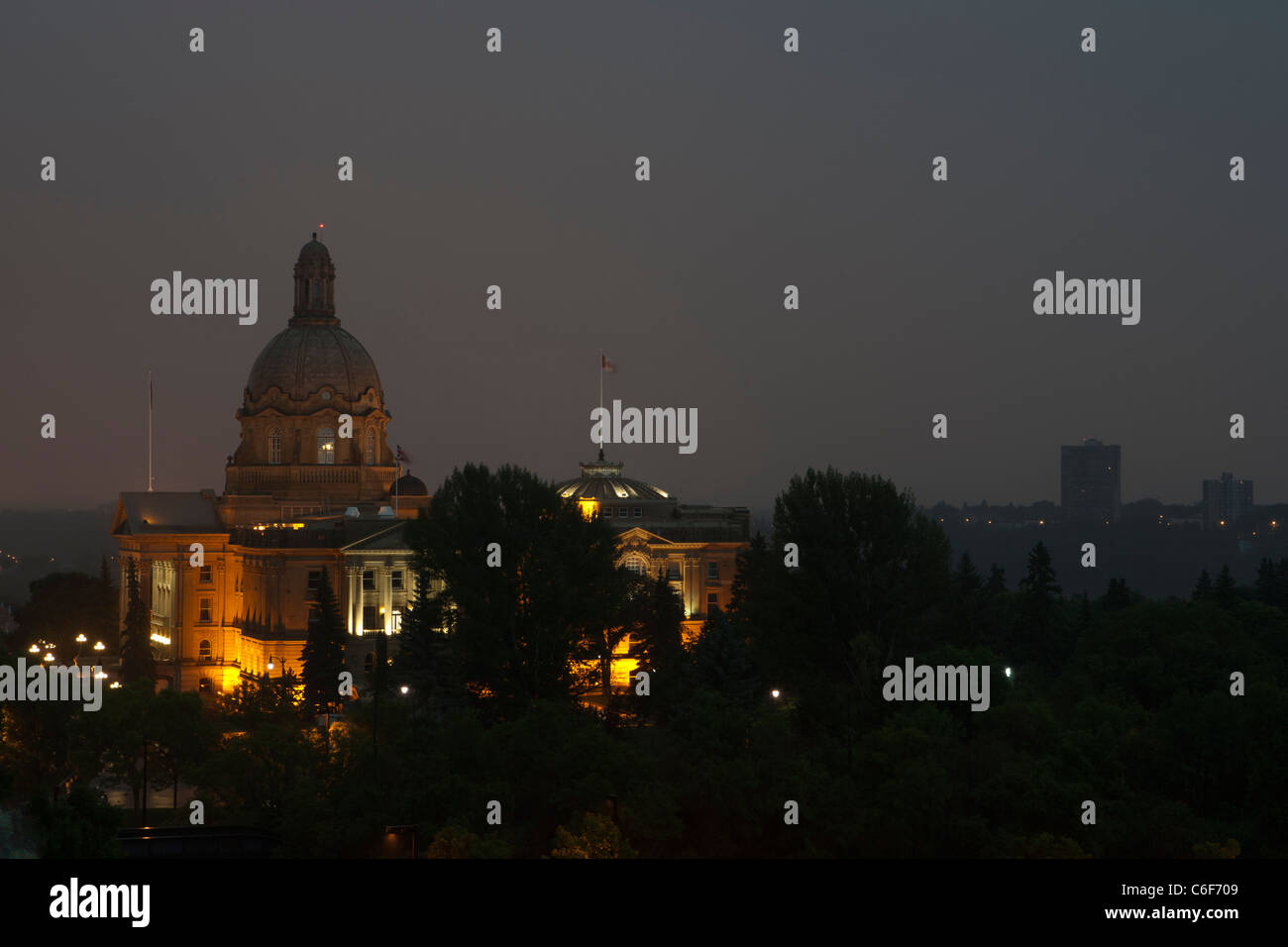 Alberta legislatura edificio, Edmonton, Alberta Foto Stock