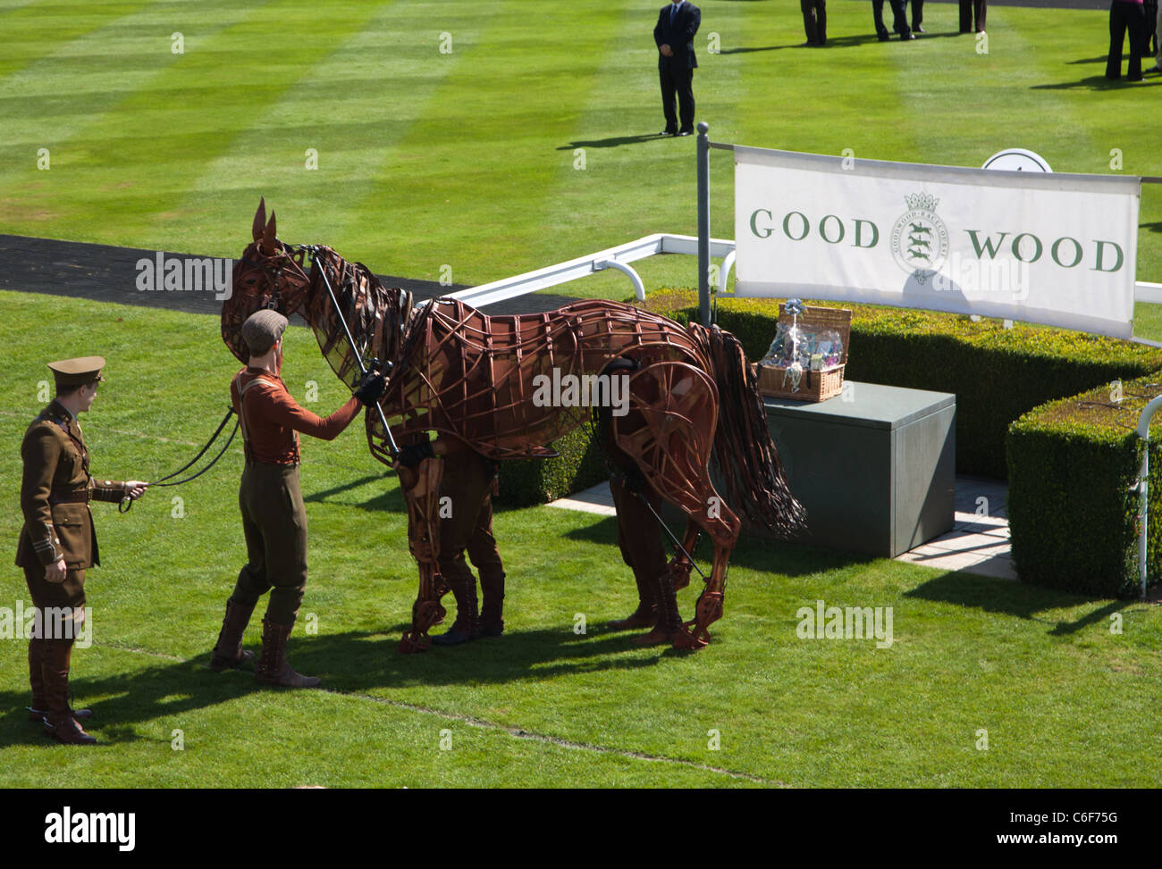 War Horse' a Goodwood Racecourse West Sussex England Foto Stock