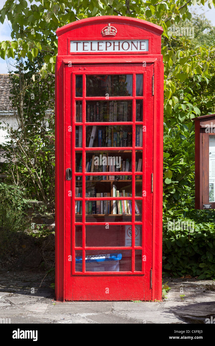 Nella casella Telefono Prenota Exchange grande Hinton Wiltshire Foto Stock