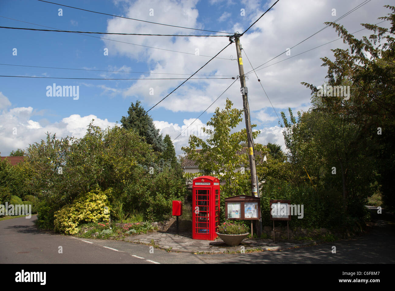 Nella casella Telefono Prenota Exchange grande Hinton Wiltshire Foto Stock