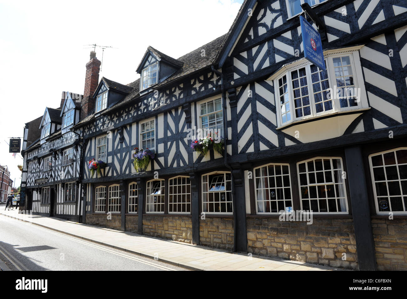 Il Tudor House Hotel Market Drayton, Shropshire, Inghilterra, Regno Unito Foto Stock