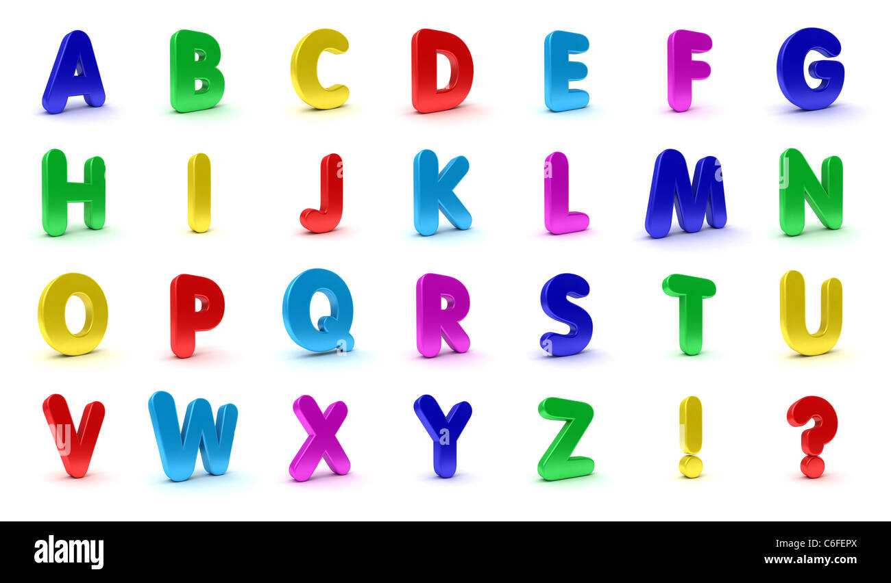 Alfabeto Foto Stock