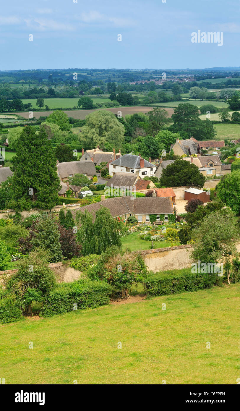 East Coker a Somerset village sotto la minaccia da parte di sviluppatori collegamenti con T S Eliot e William Dampier Foto Stock