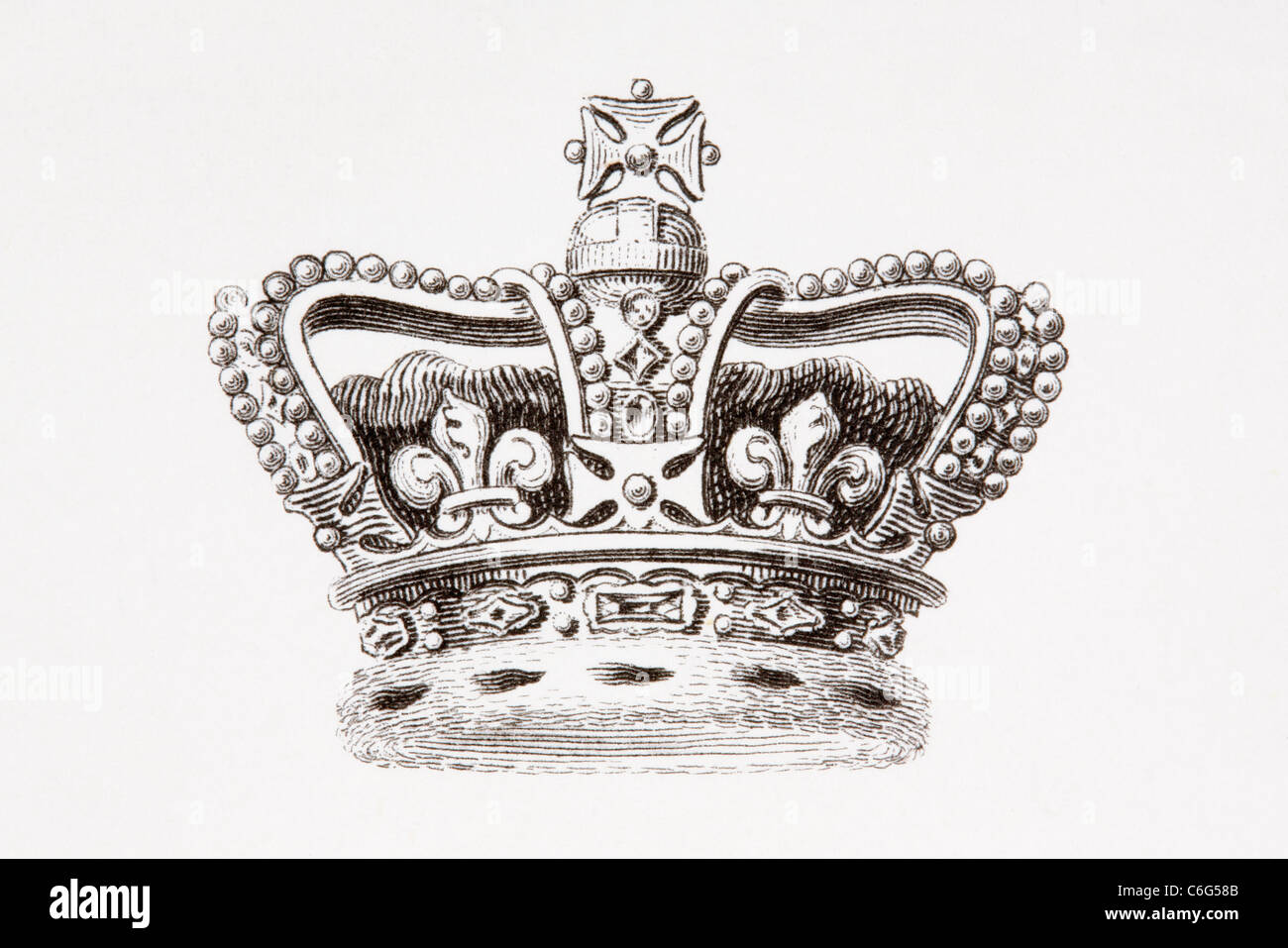La Corona di Inghilterra. Foto Stock