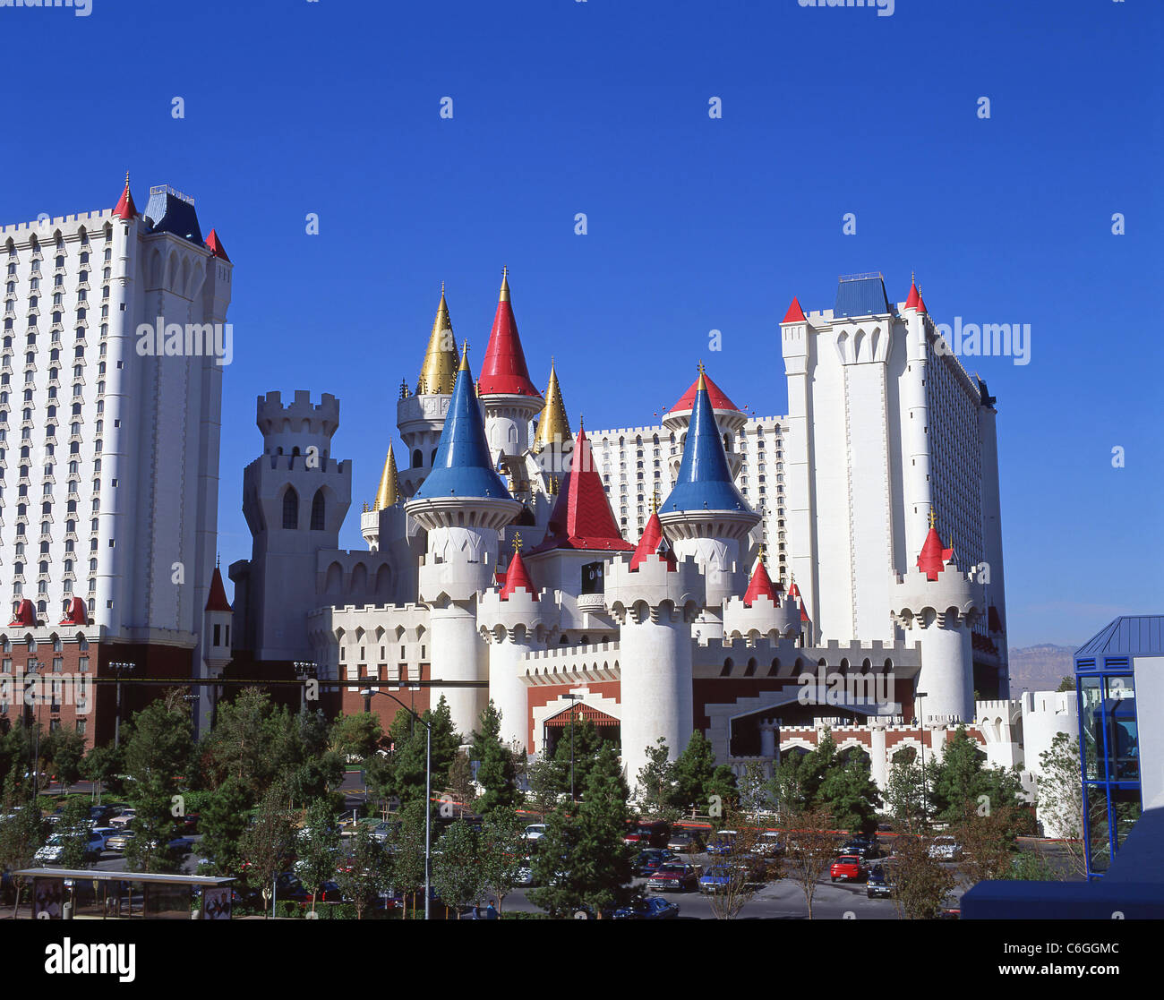 Excalibur Hotel and Casino sul Las Vegas Strip di Las Vegas, Nevada, Stati Uniti d'America Foto Stock