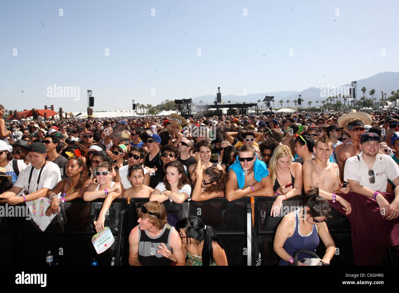 Atmosfera Coachella Music Festival - Spettacoli - Giorno 1 Indio, California - 16.04.10 Foto Stock