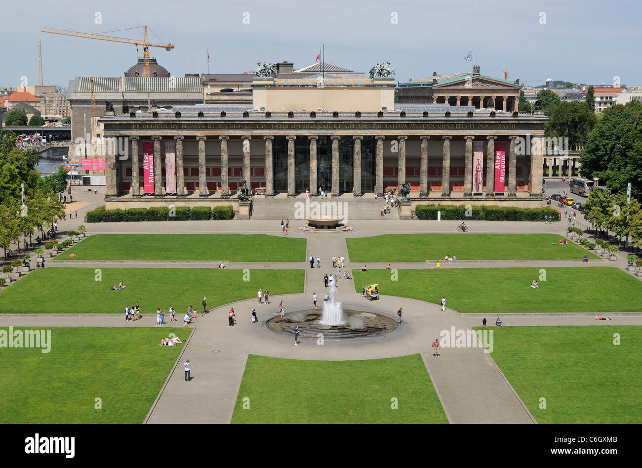 Altes Museum e Lustgarten park, Antikensammlung edificio, l'Isola dei Musei, Patrimonio Mondiale dell Unesco, Berlino, Germania, Europa Foto Stock