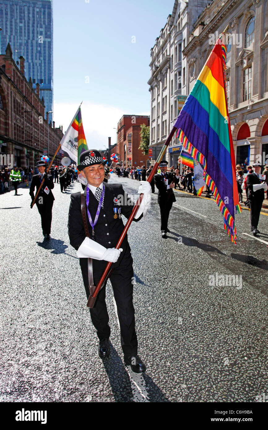 Manchester Gay Pride Parade, Manchester, Inghilterra Foto Stock