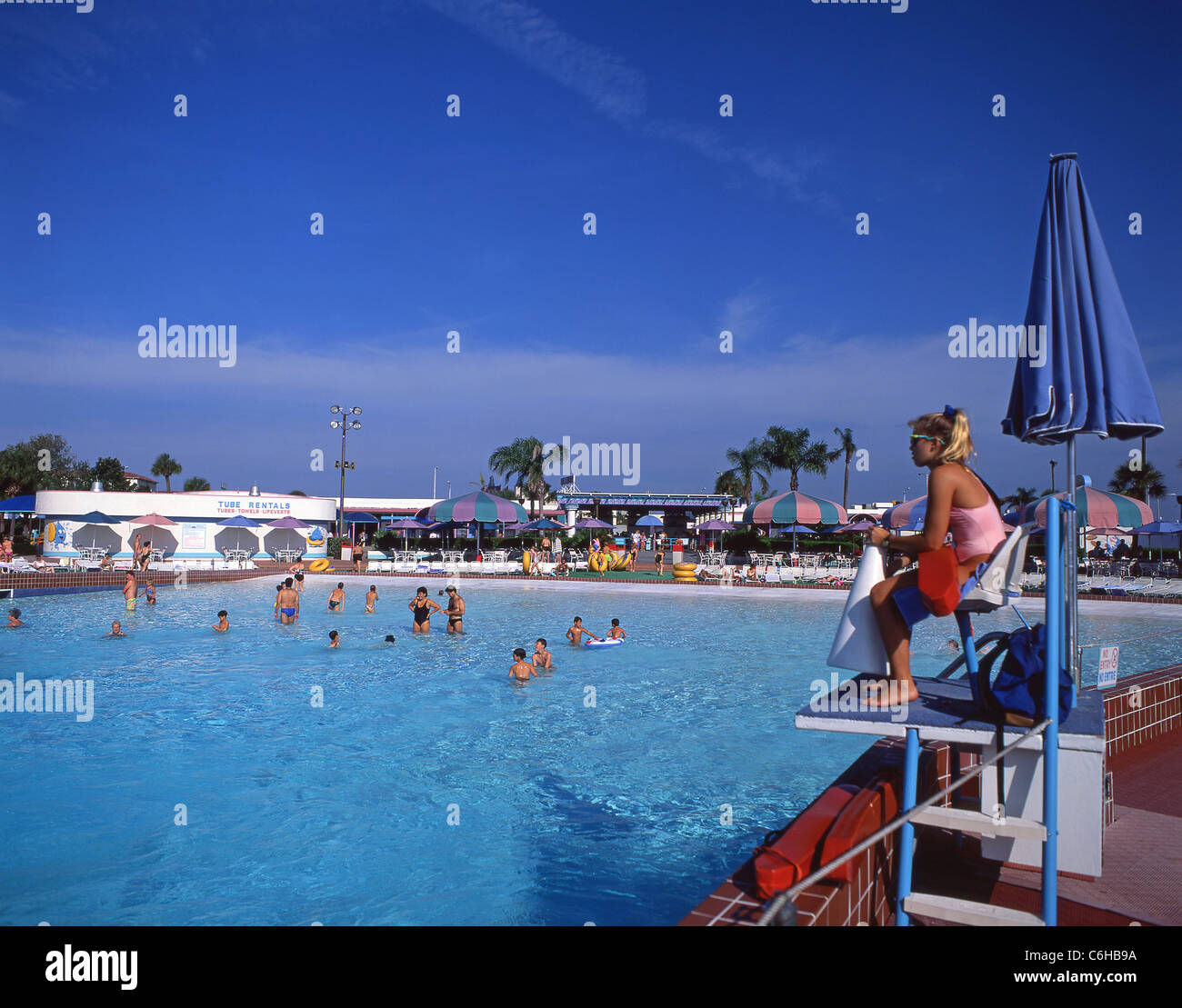 "Wet and Wild' Waterpark, Orlando, Florida, Stati Uniti d'America Foto Stock