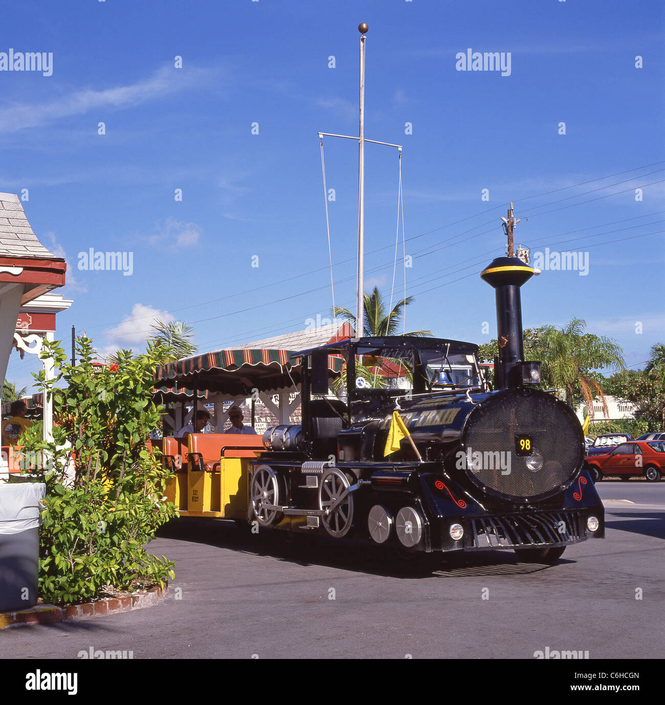 Treno Promenade, Key West, Florida Keys, Florida, Stati Uniti d'America Foto Stock