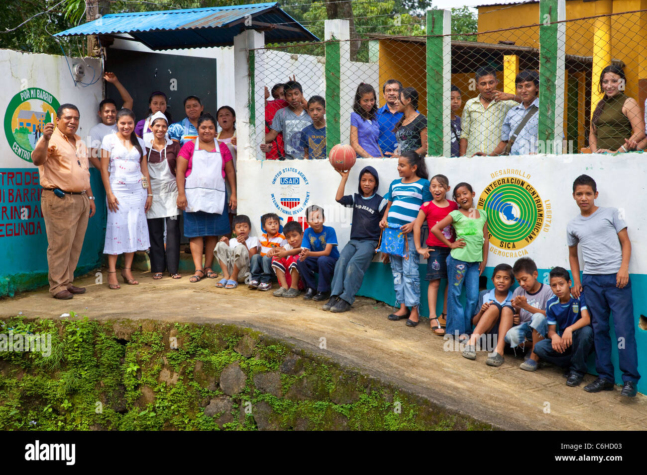 USAID development Progetto Giovani , Por Mi Barrio, contro le bande, San Salvador El Salvador Foto Stock