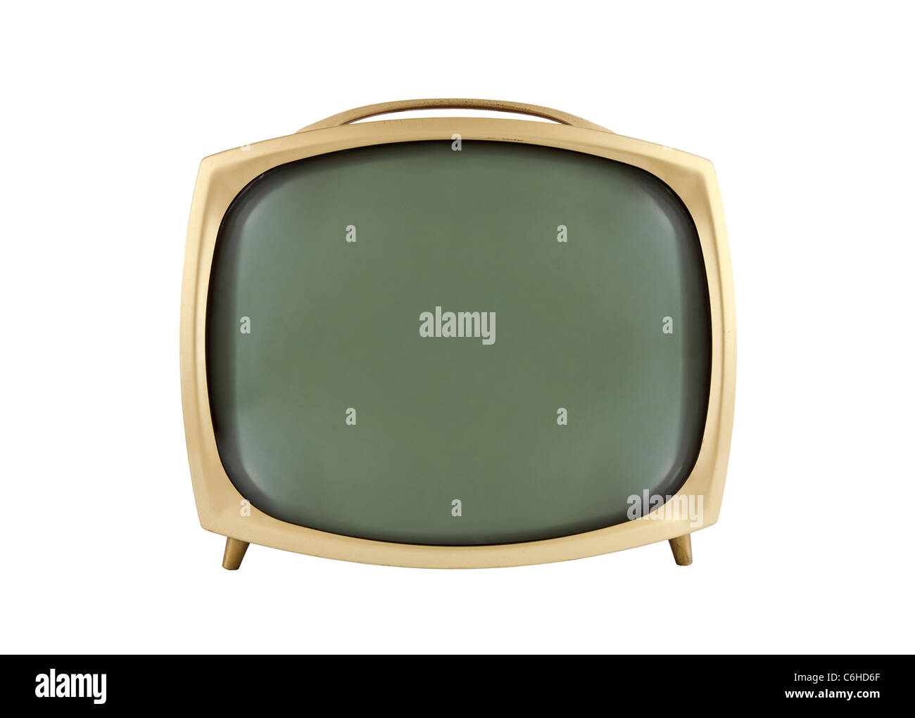 Anni Cinquanta la televisione vintage isolato su bianco. Foto Stock