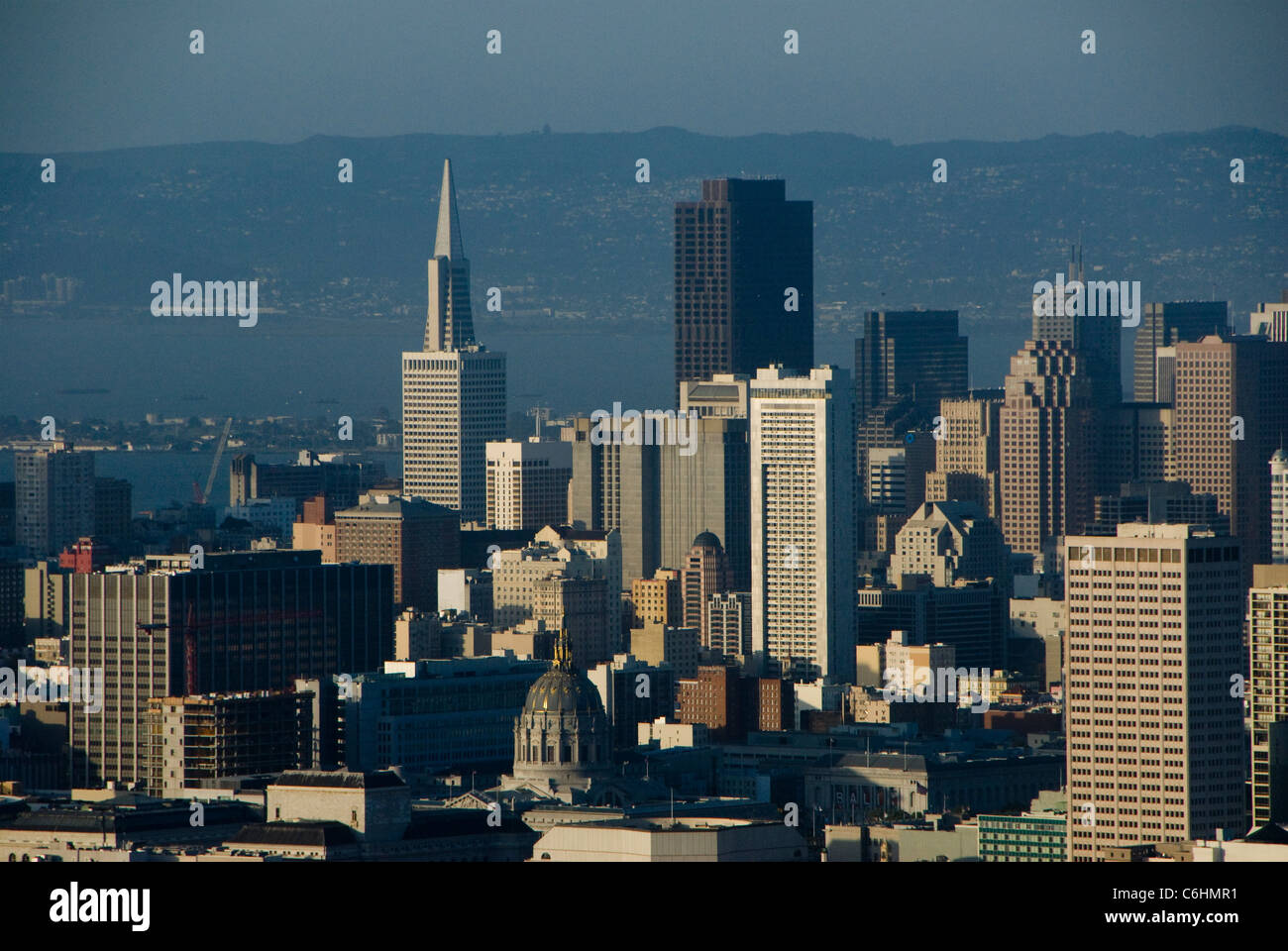 Il quartiere centrale degli affari di San Francisco, California Foto Stock