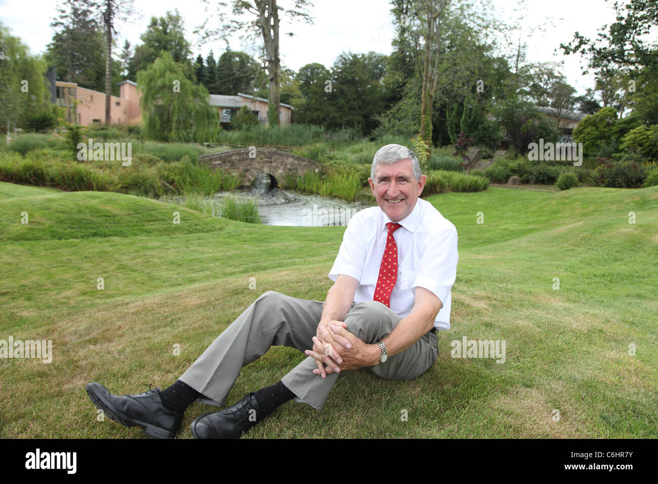 Liam Griffin, irlandese e business sporting icona nella sua proprietà ammiraglia Monart Hotel e Spa, Co Wexford, Irlanda Foto Stock