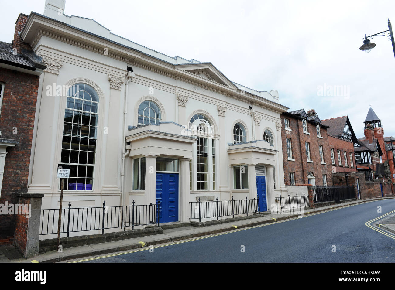 Shrewsbury ragazze alta edifici scolastici Shropshire England Regno Unito Foto Stock