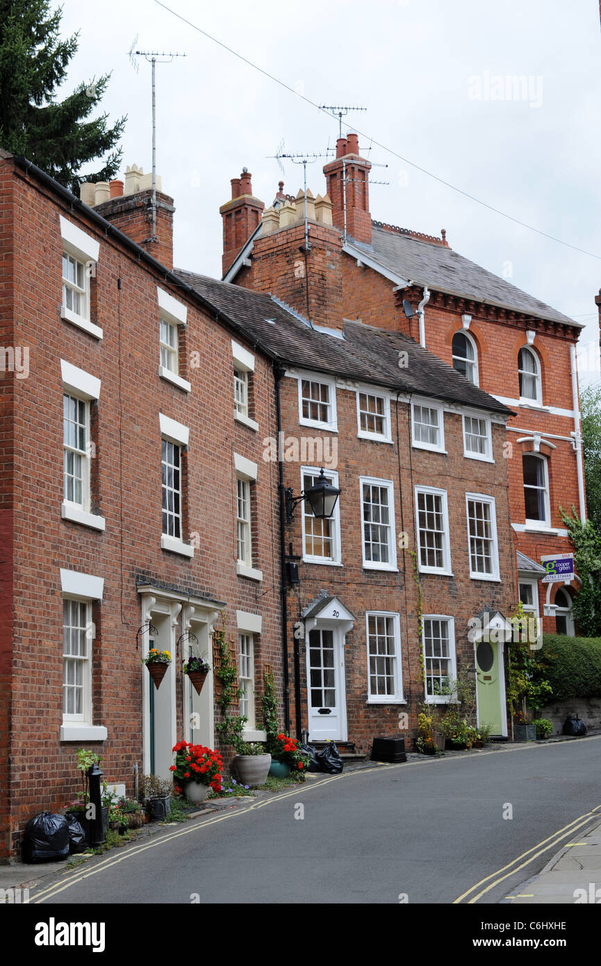 Case di città di Belmont Shrewsbury Shropshire England Regno Unito Foto Stock