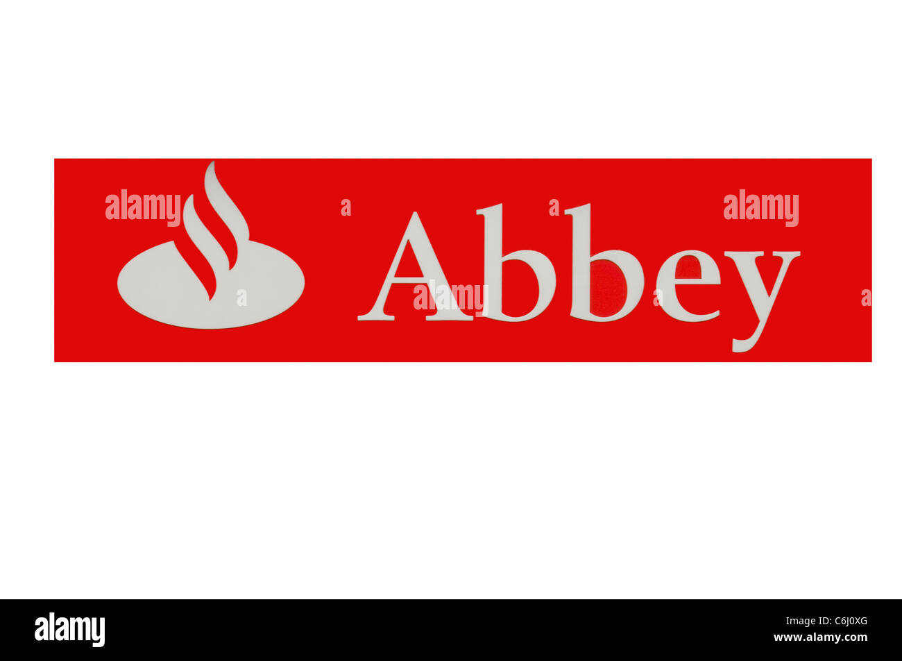 Abbey Bank segno High Street banche regno unito Foto Stock