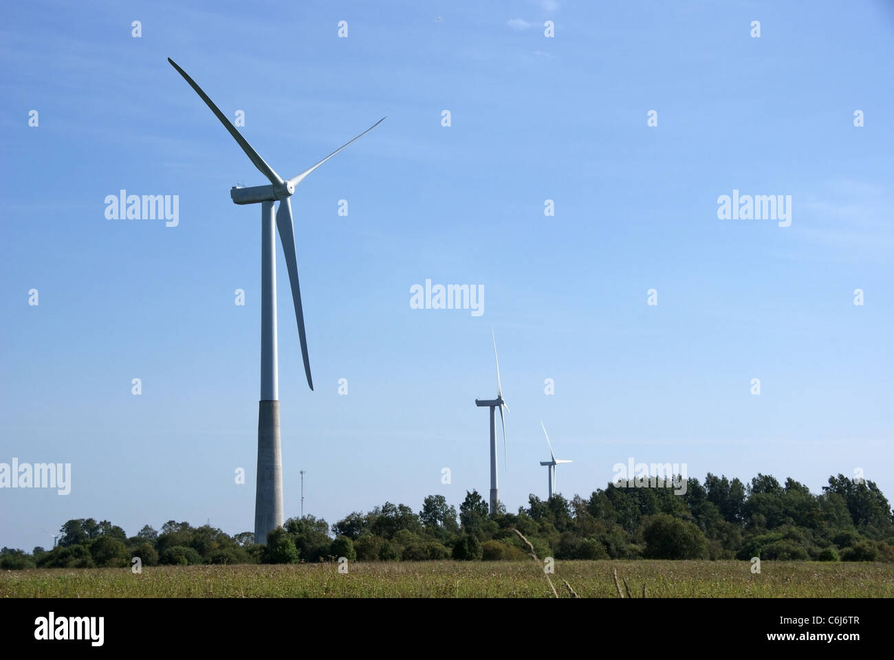 Turbine eoliche Foto Stock