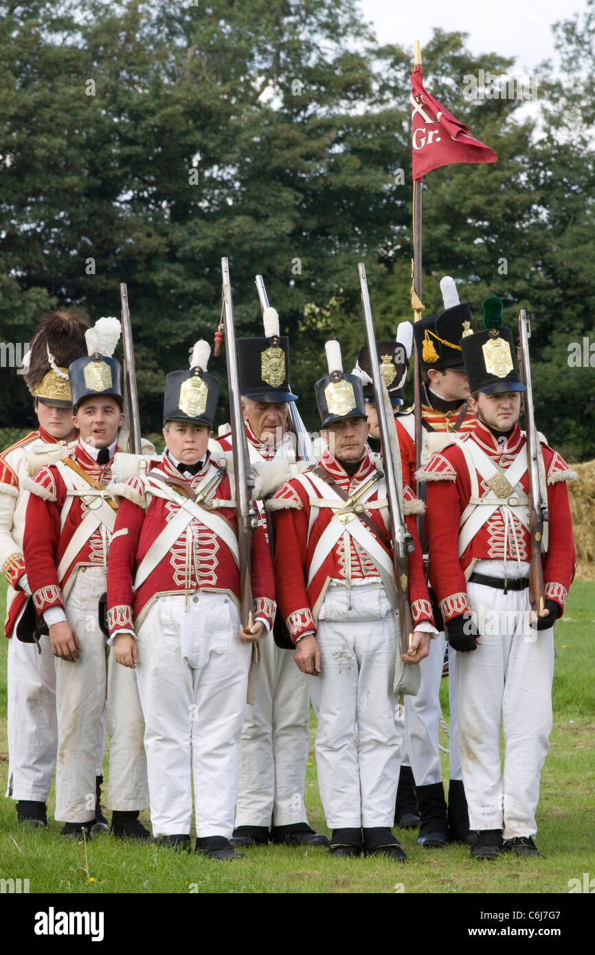 Quarantunesima edizione del reggimento di piede vita militare Storia Gruppo Foto Stock