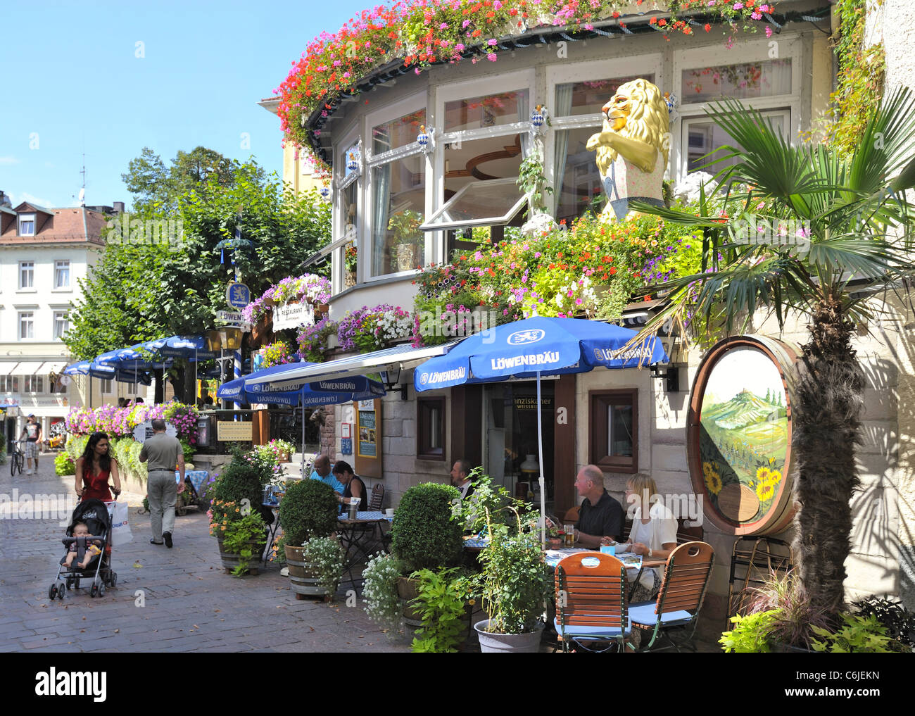 Gernsbacher Street a Baden-Baden Foto Stock
