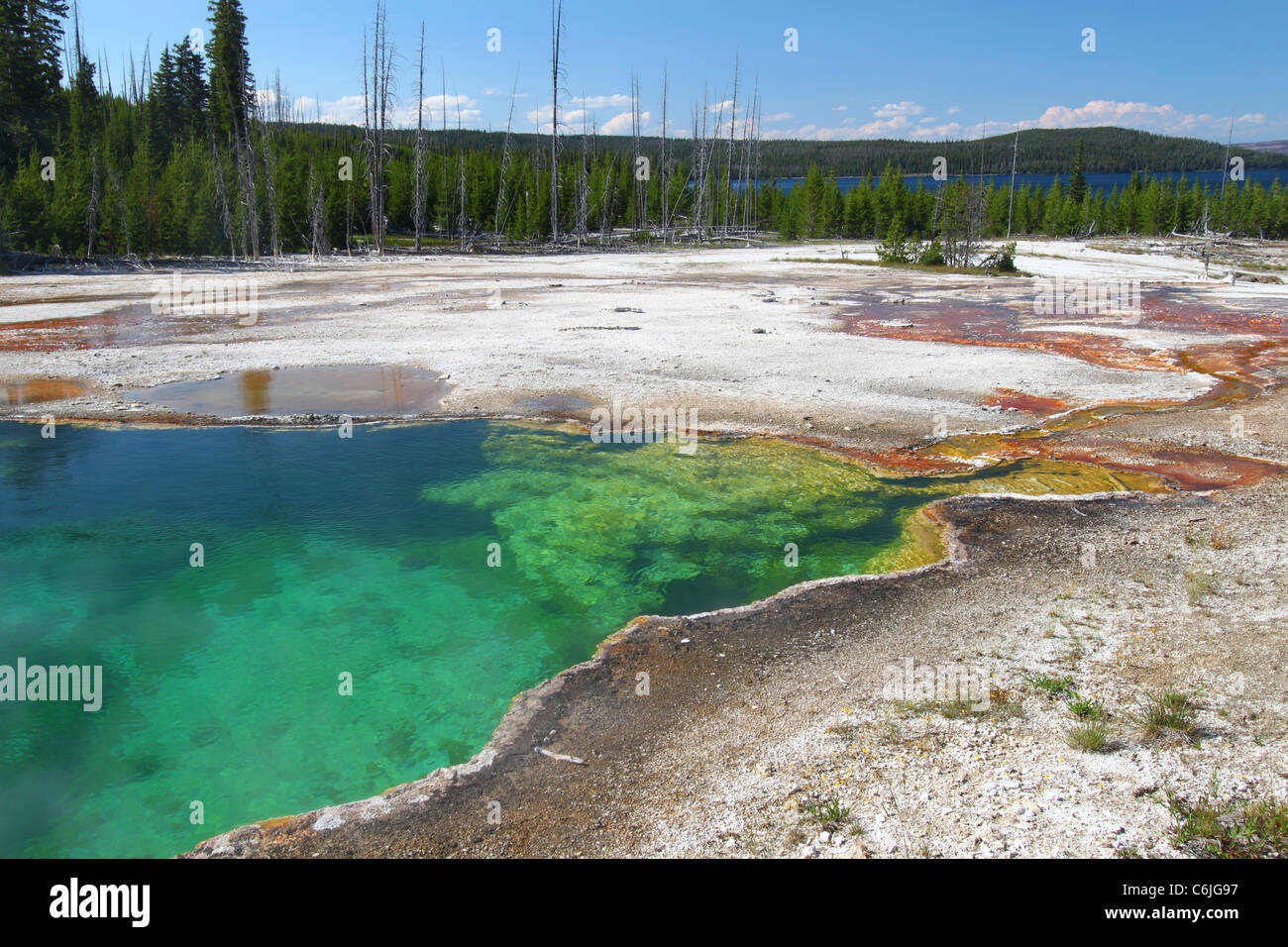 Abisso Pool di Yellowstone Foto Stock