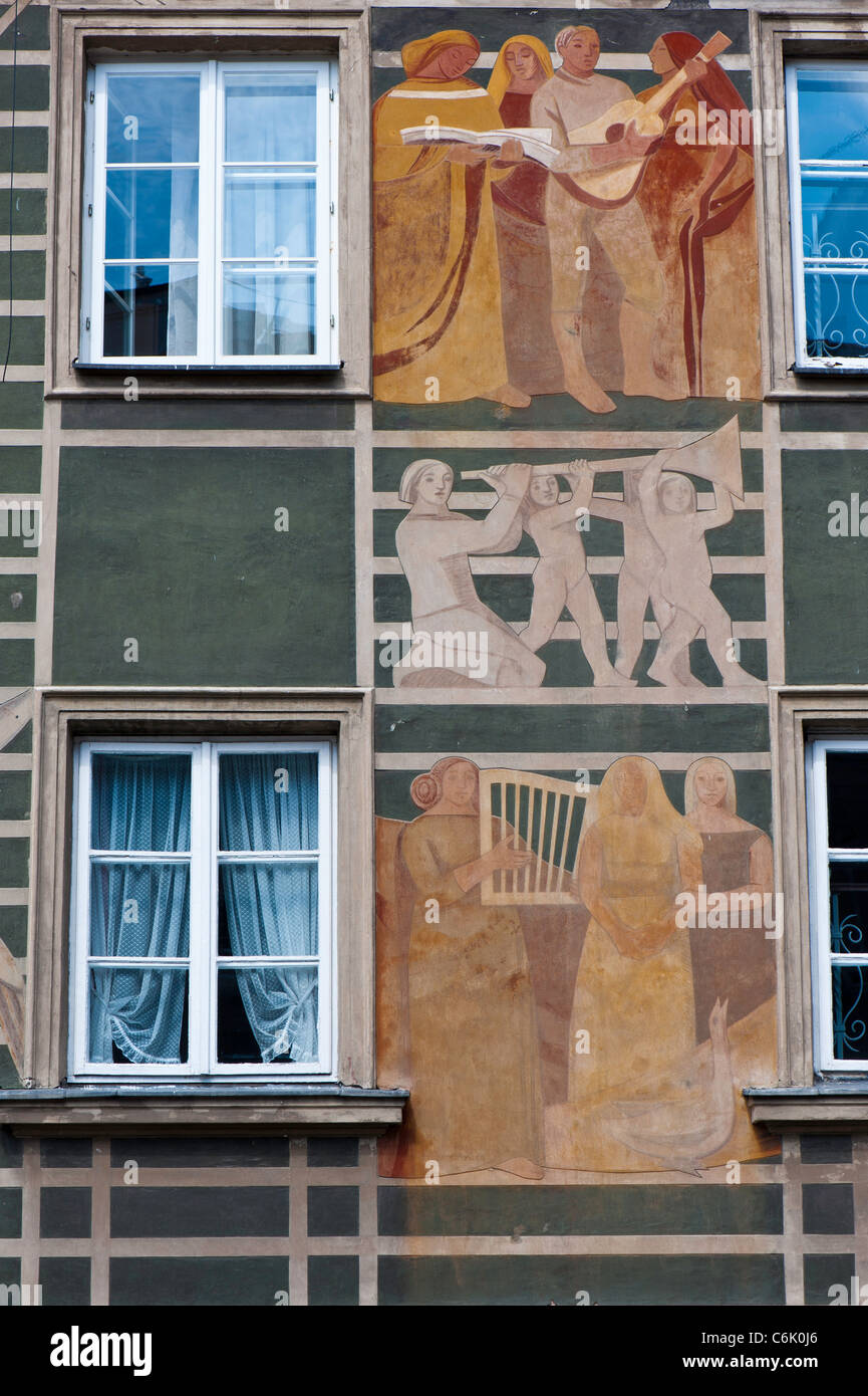 Città Vecchia, Varsavia, Polonia Foto Stock