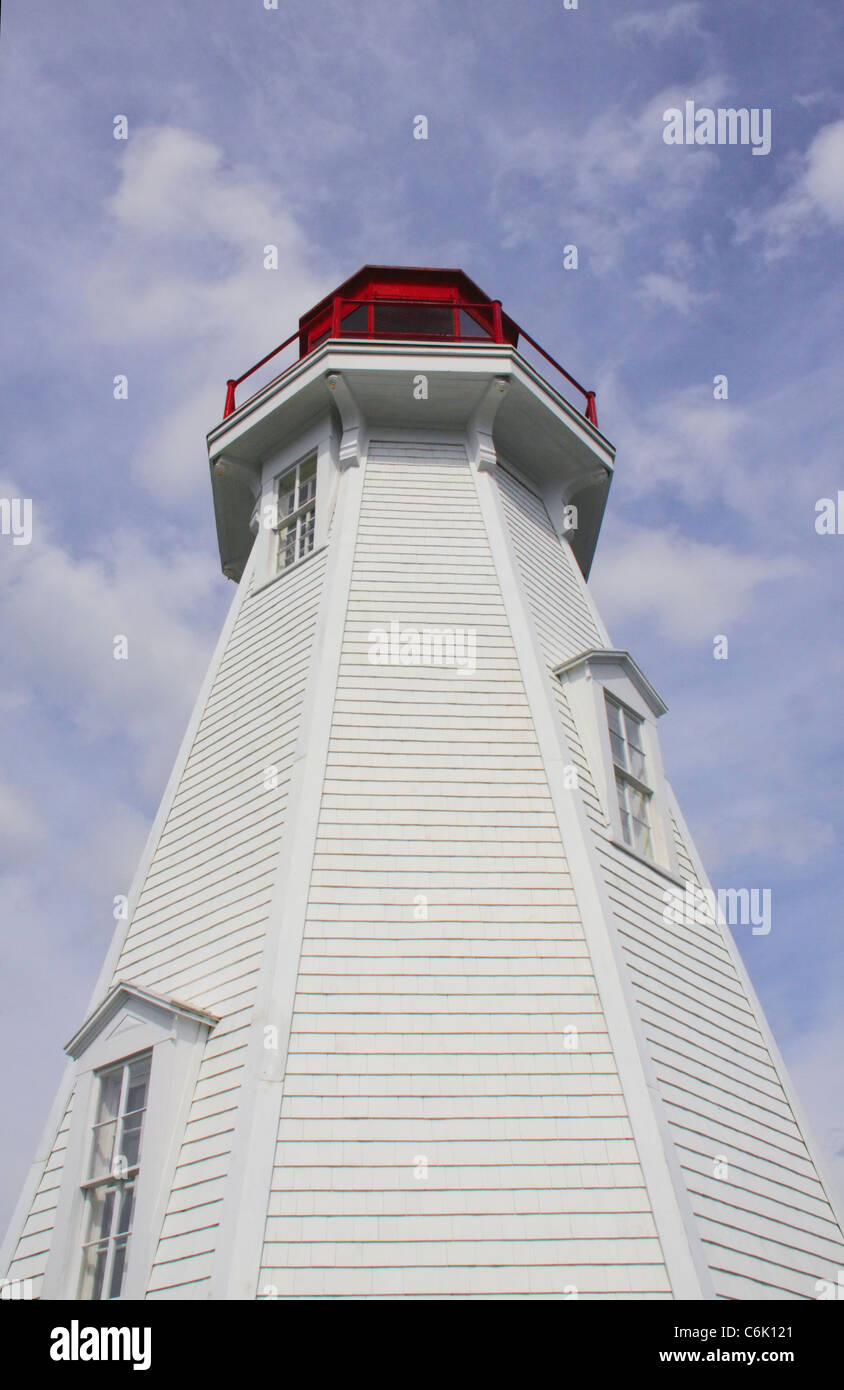 Mulholland Point Lighthouse, Welshpool, Campobello Island, New Brunswick, Canada Foto Stock