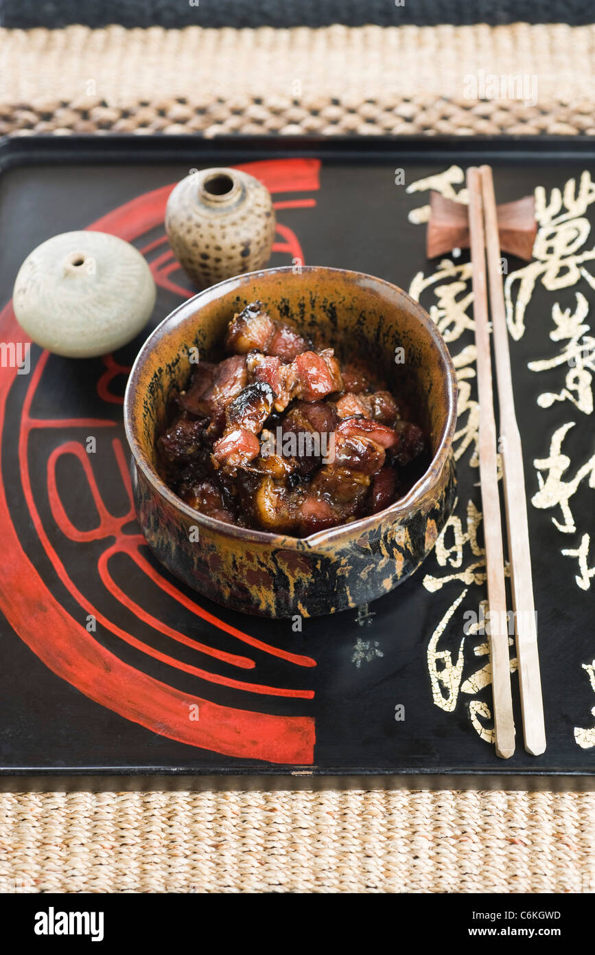 Pechino di maiale con salsa di ostriche Foto Stock