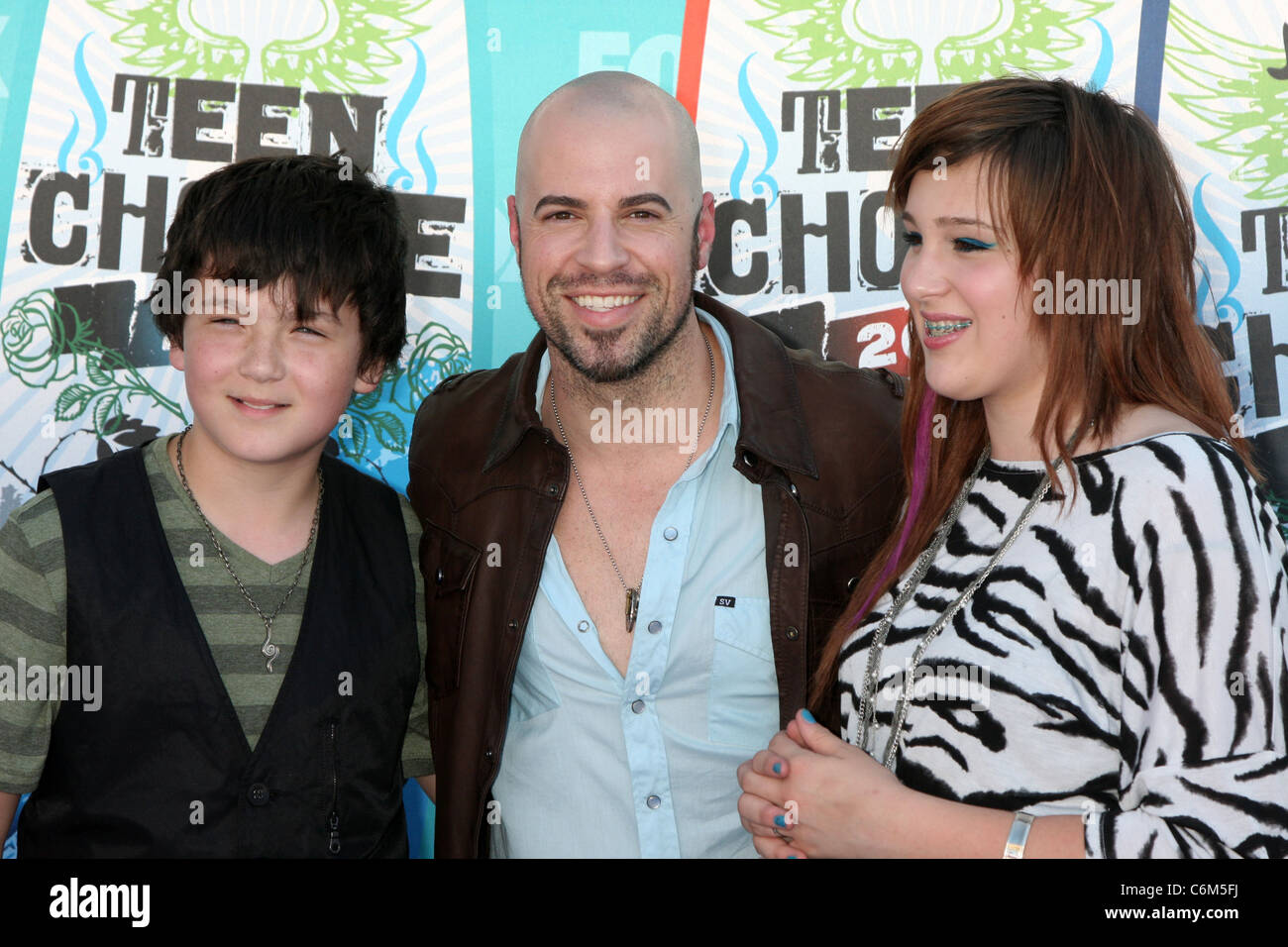 Chris Daughtry e gli ospiti del XII annuale di Teen Choice Awards 2010 tenutasi a livello universale Gibson Anfiteatro - Arrivi Los Foto Stock