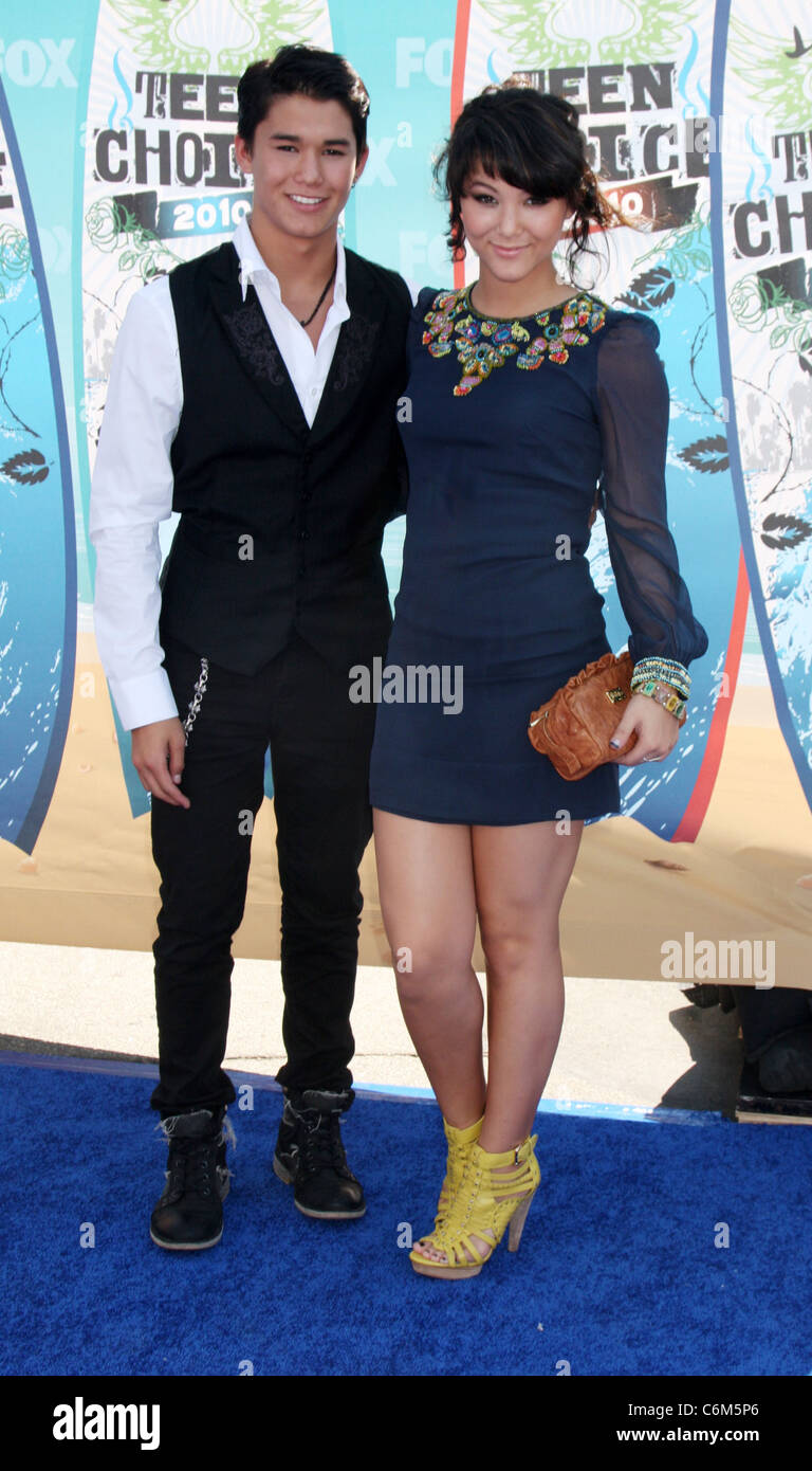 BooBoo Stewart e Fivel Stewart la 12th Annual Teen Choice Awards 2010 tenutasi a livello universale Gibson Anfiteatro - Arrivi Foto Stock