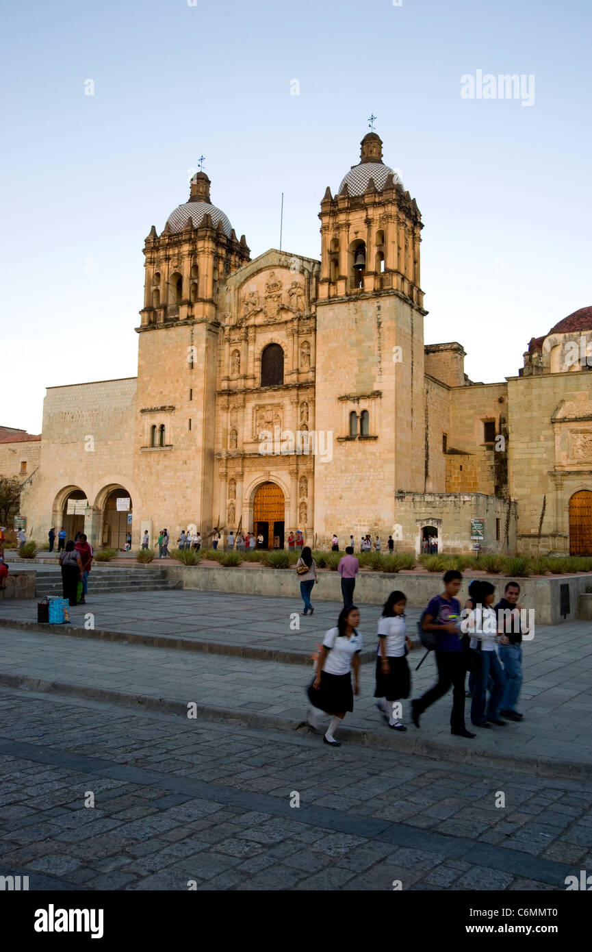 Chiesa nel centro di Oaxaca, Messico Foto Stock