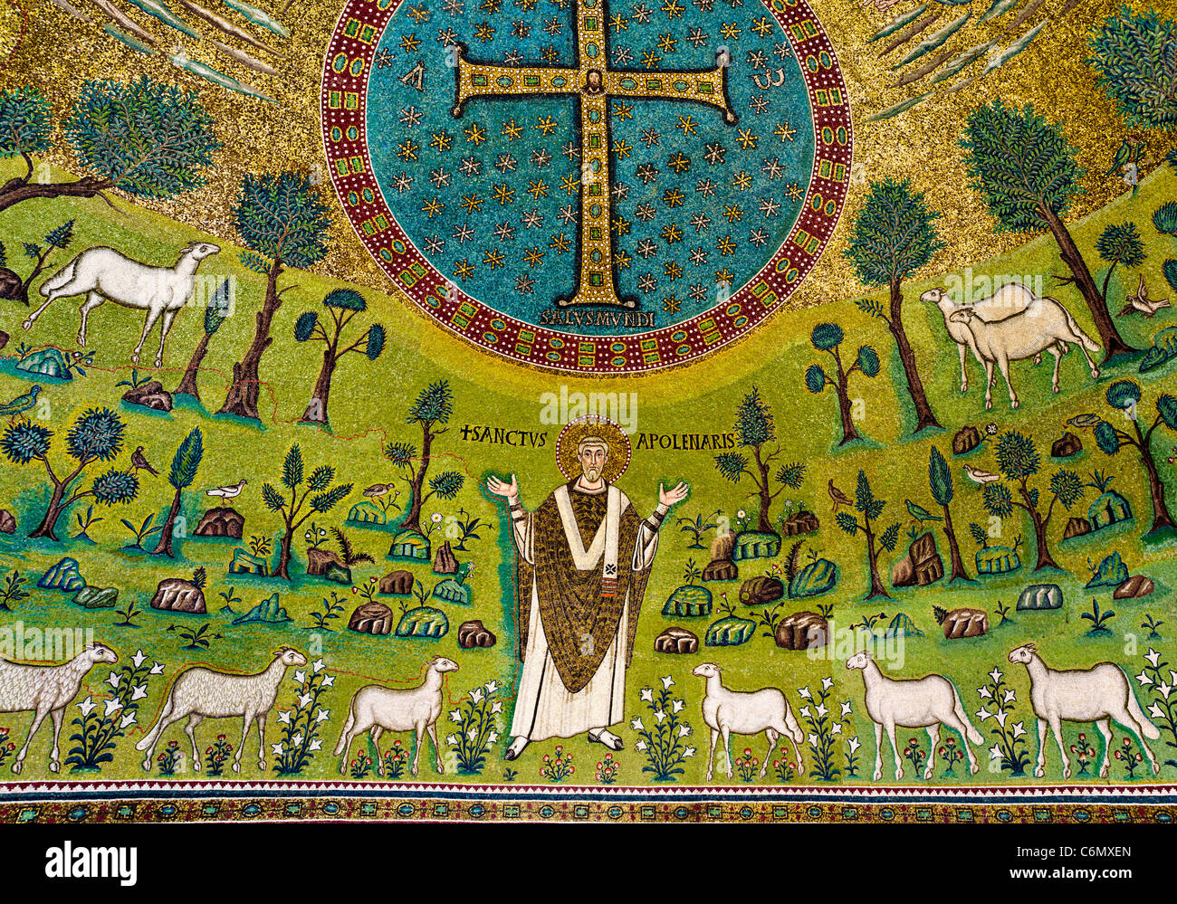 Basilica di Sant'Apollinare in Classe, Ravenna, Italia Foto stock Alamy