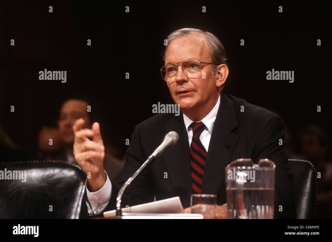 National Security Advisor Anthony Lake attesta nel senato comitato di intelligence Foto Stock