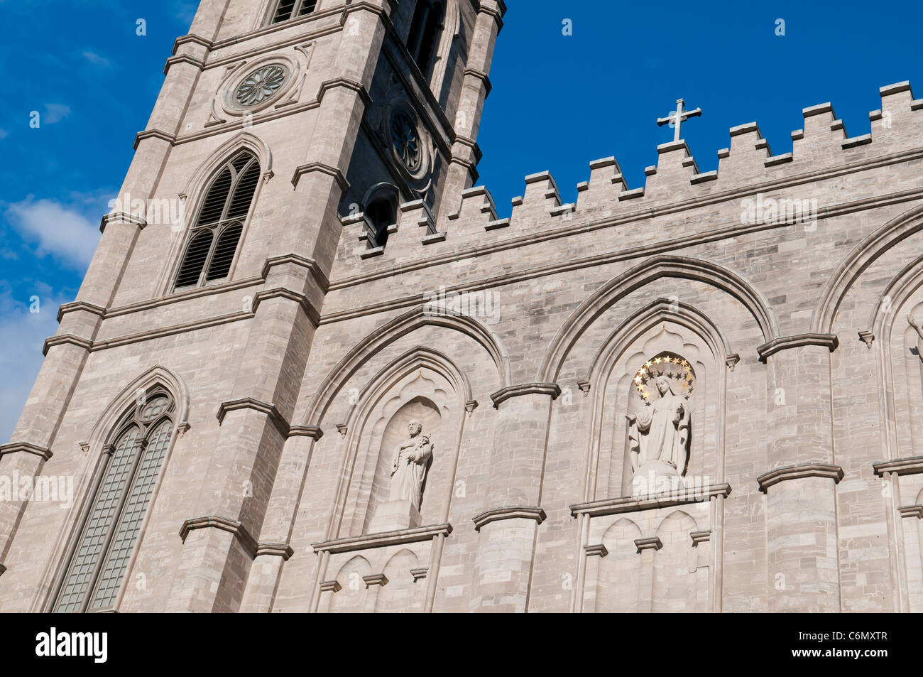 La cattedrale di Notre Dame Old Montreal Canada Foto Stock