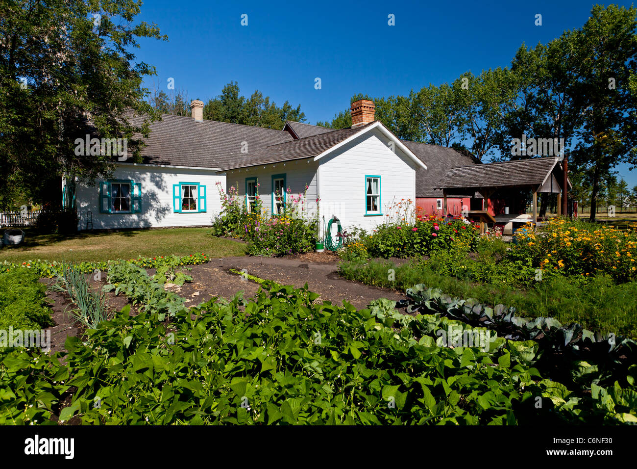 Il Mennonita Heritage Village in Steinbach, Manitoba, Canada Foto Stock