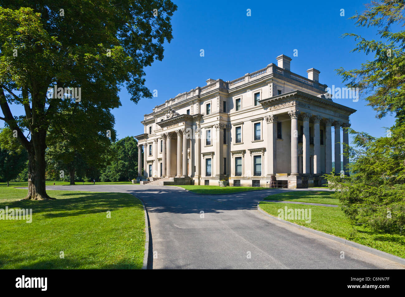 Vanderbilt Mansion National Historic Site nella Hudson Valley Town di Hyde Park di New York Foto Stock