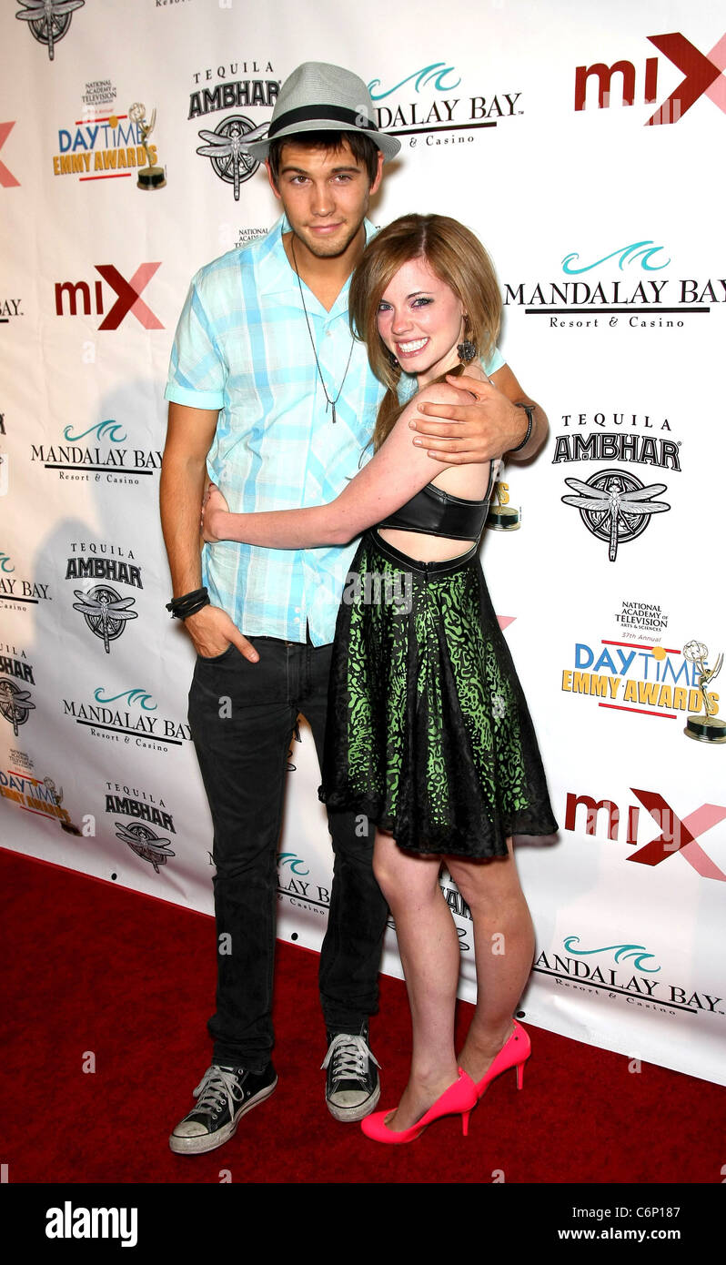 Casey Deidrick e Molly Burnett 2010 ore diurne Emmy Awards Pre-Party ufficiale presso la Mix Lounge Mandalay Bay Las Vegas, Nevada - Foto Stock