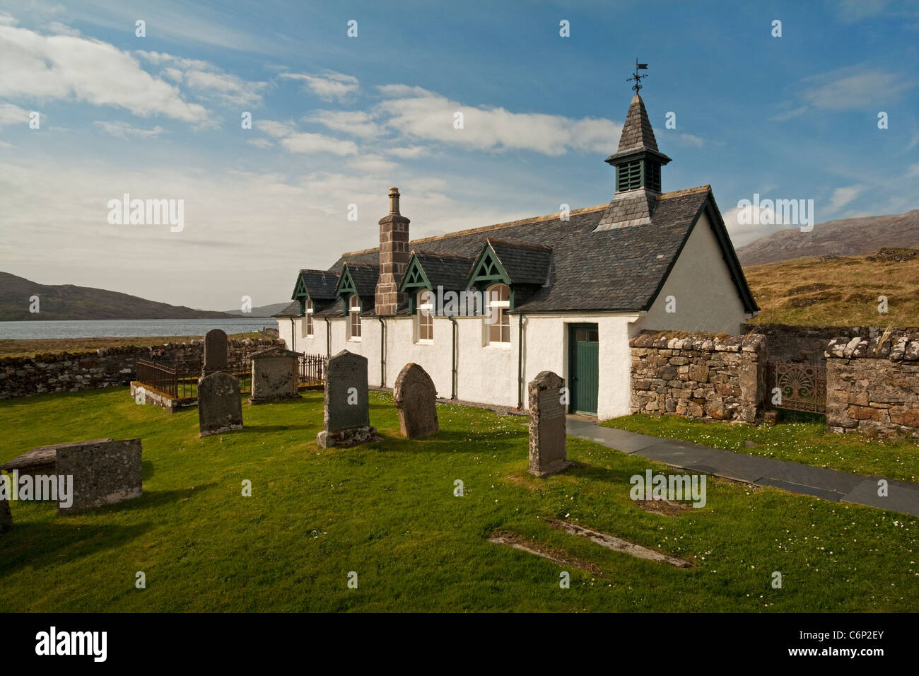 Inchnadamph Kirk Foto Stock