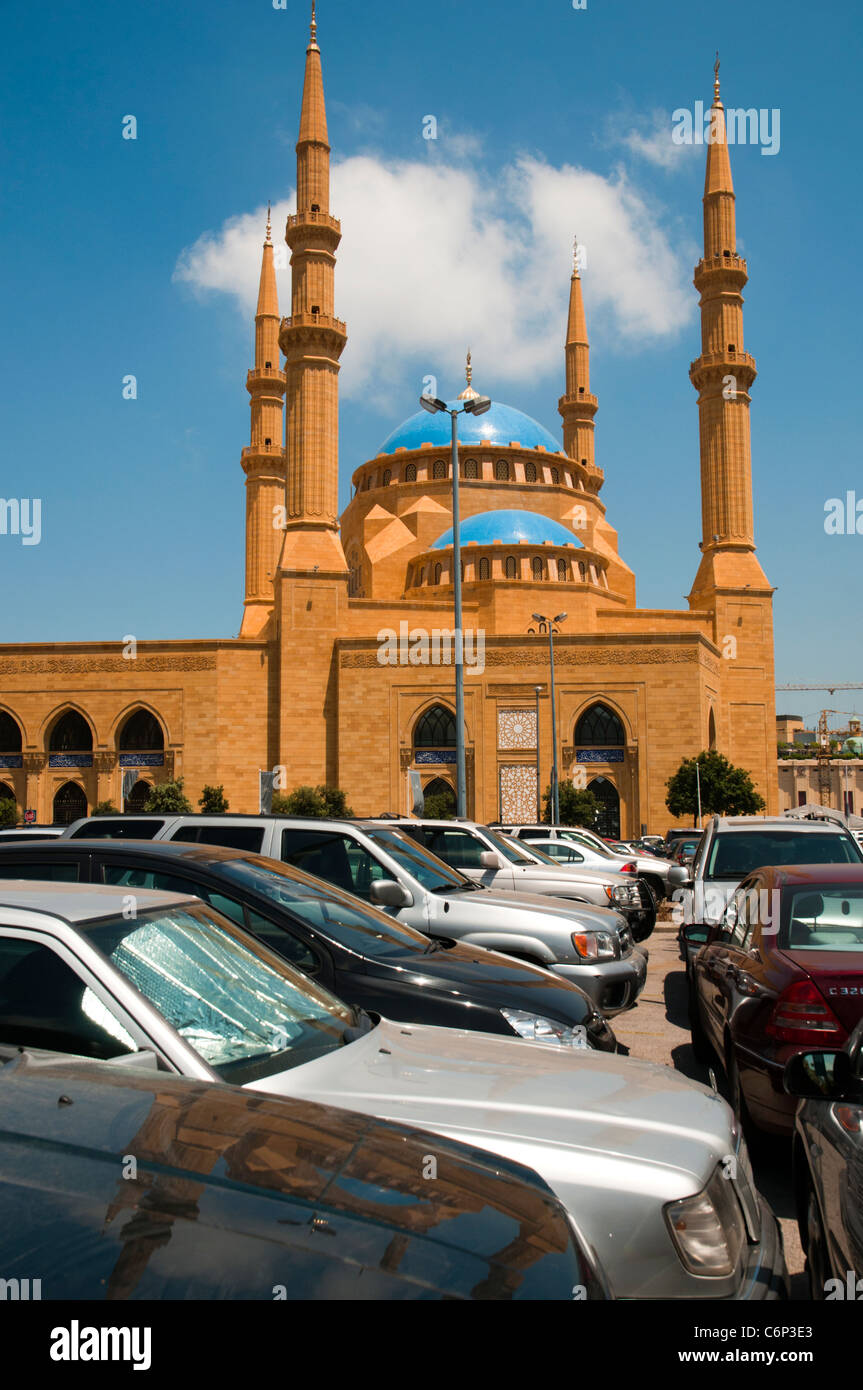 Il Mohammad Al Amin Mosque al martire Square. Beirut. Il Libano. Foto Stock