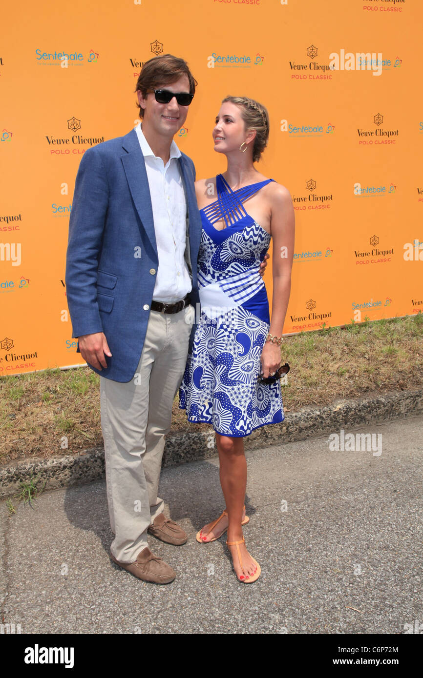 Ivanka Trump e Jared Kushner alla terza edizione Veuve Clicquot Polo Classic su Governors Island New York City, Stati Uniti d'America - 27.06.10 Foto Stock