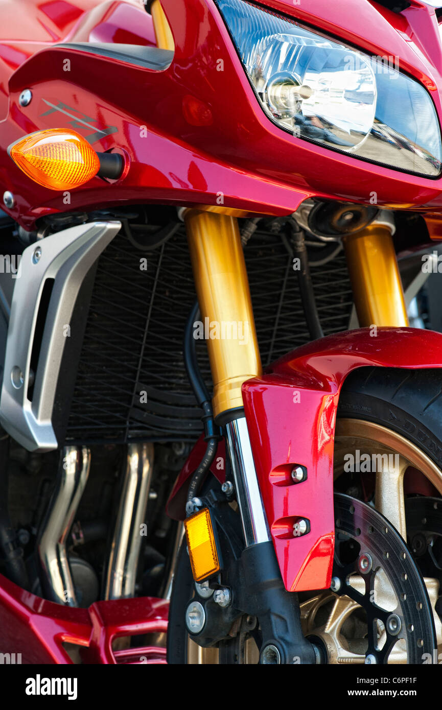Yamaha FZ1 estremità anteriore . Moto sportive dettaglio Foto Stock