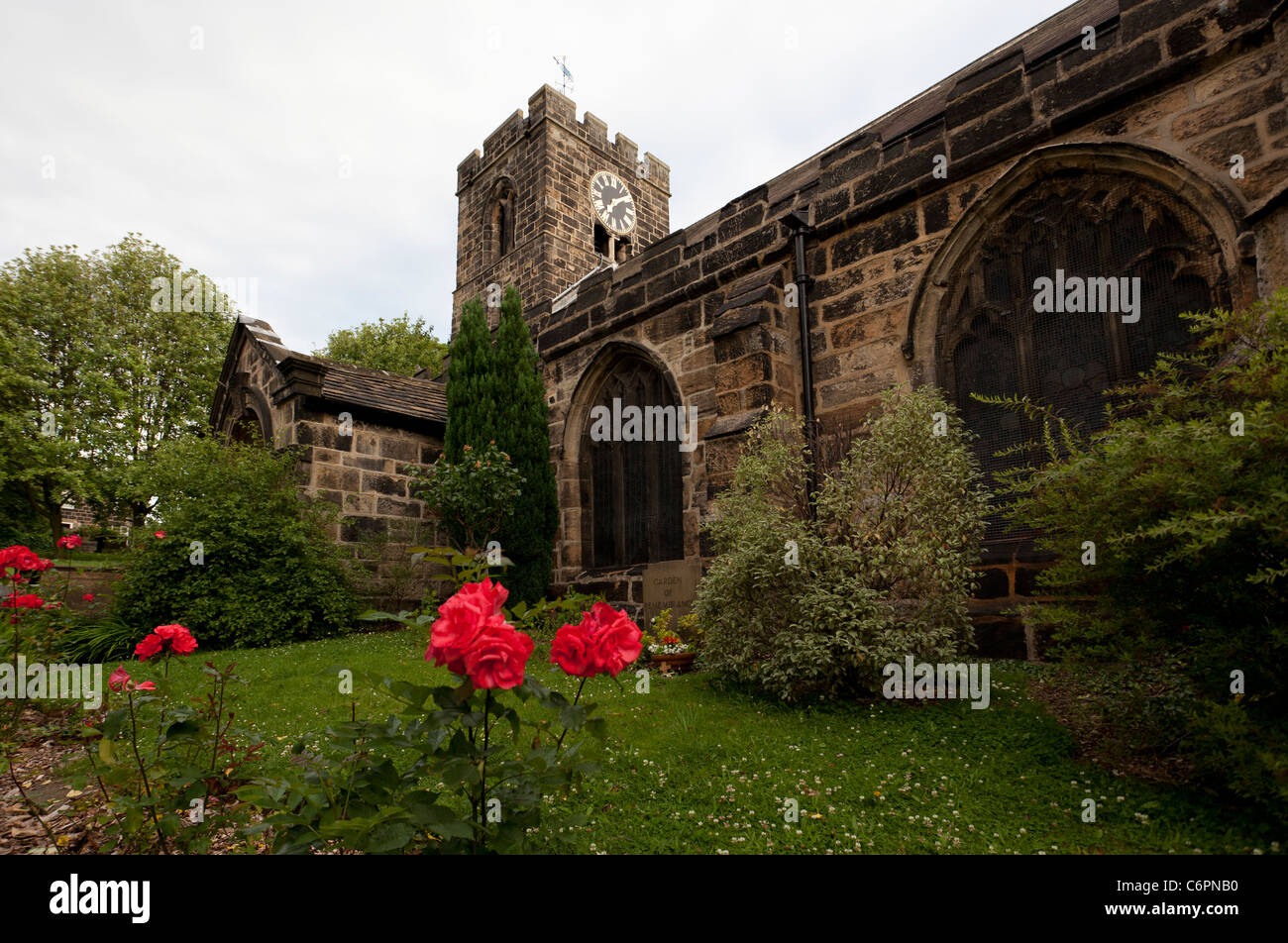 Tutti i Santi Chiesa Parrocchiale Otley. Vi è stata una chiesa sul sito poiché anglo-Saxon volte. Foto Stock