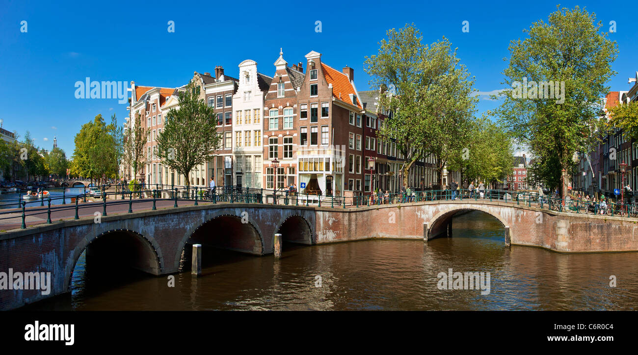 Europa, Paesi Bassi, canale Keizersgracht in Amsterdam Foto Stock