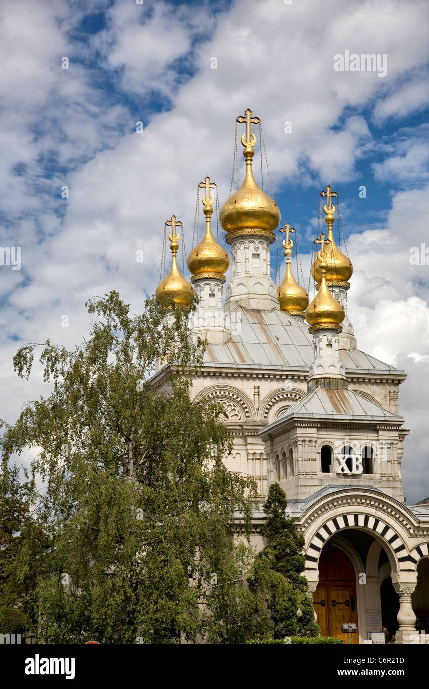 Cathédrale de l'Esaltazione de la Sainte Croix - Chiesa Russa a Ginevra Foto Stock