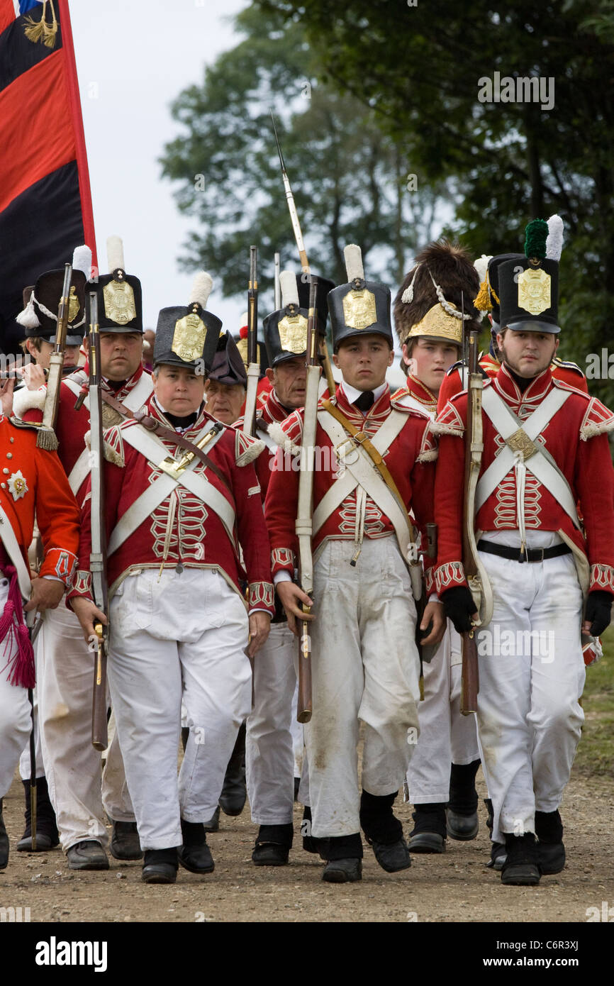Quarantunesima edizione del reggimento di piede vita militare Storia Gruppo Foto Stock