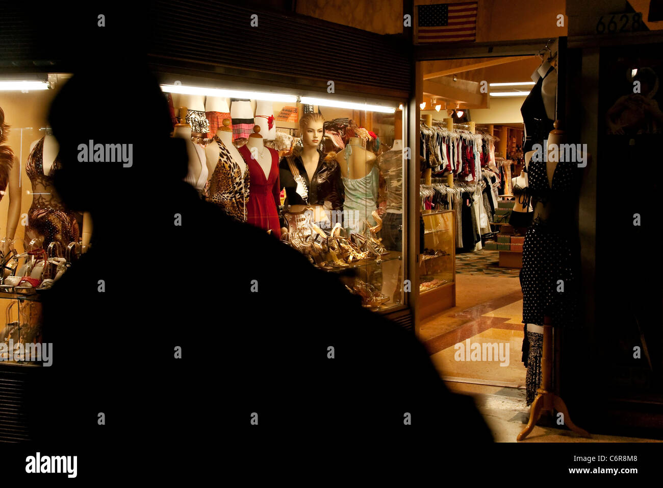 La celebrità di Hollywood negozio di abbigliamento su Hollywood Blvd. Foto Stock