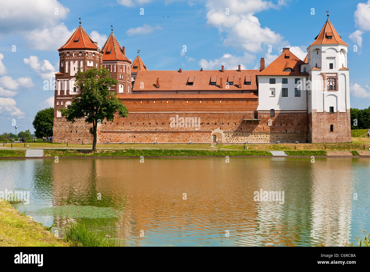 Complesso del Castello di Mir in Bielorussia Foto Stock